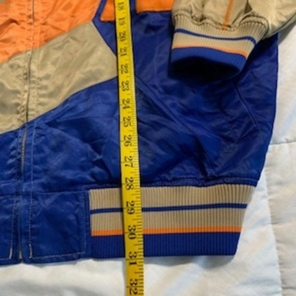 Ecko Unltd Track Jacket Mens 2XL Tan Blue Orange Y2K Streetwear 72 Vintage - Picture 10 of 16